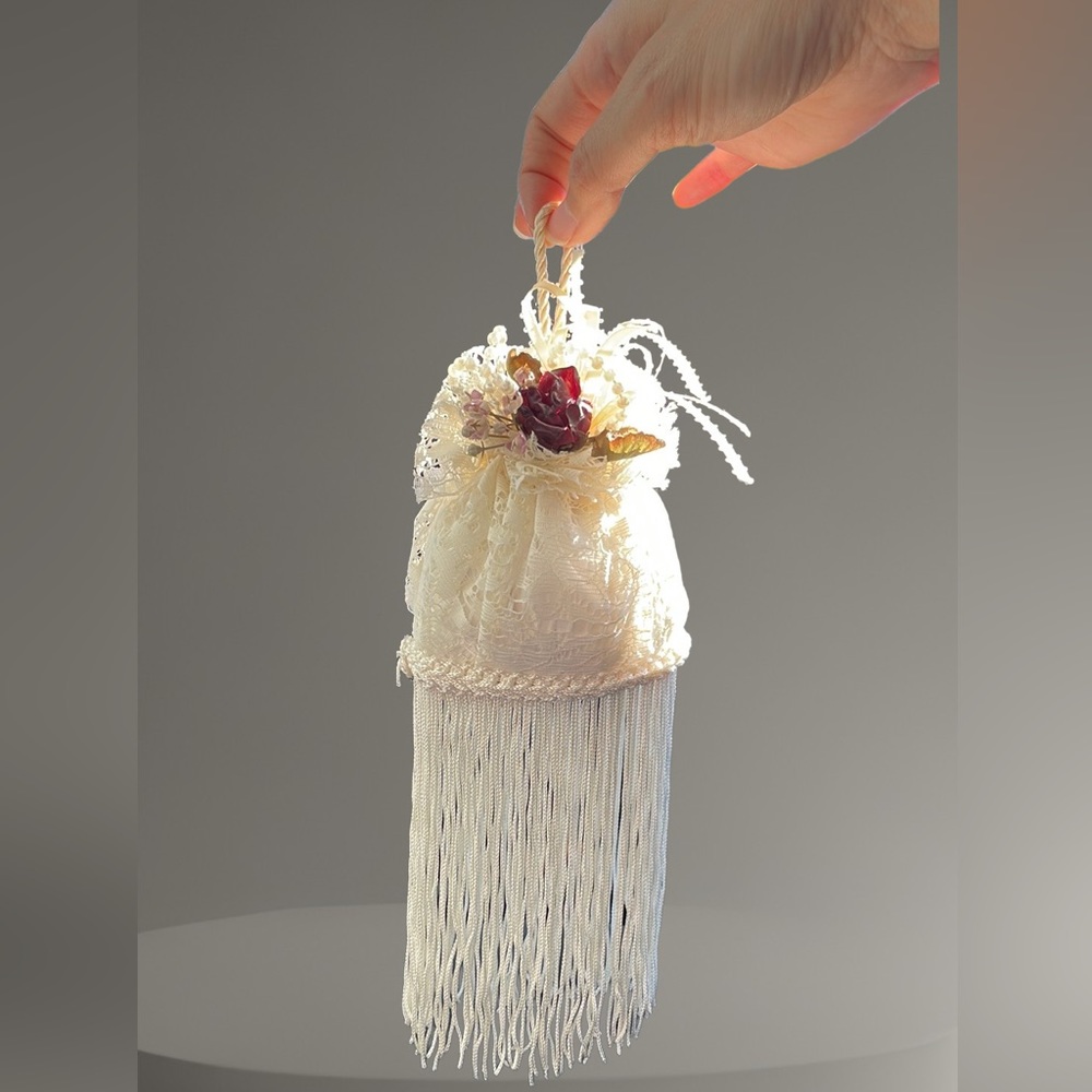 Adorable lace decor potpourri hanger